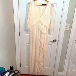 House of Harlow 1960 Annabelle Maxi Dress in Ivory (Size M)